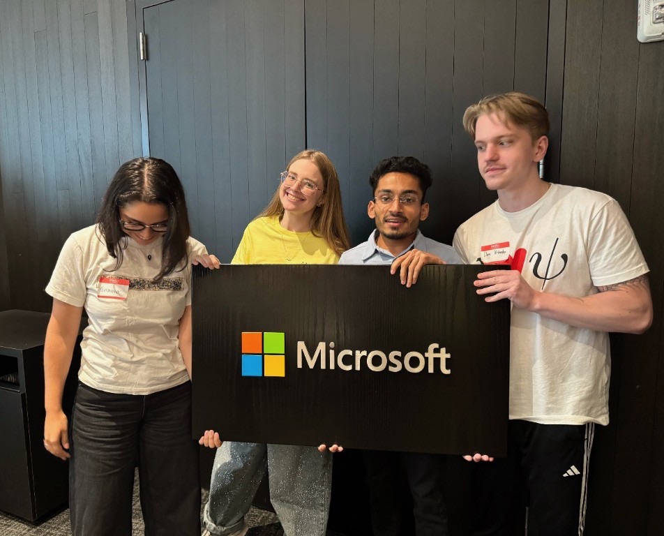 Team gathering at Microsoft
